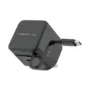 Momax 1-Charge+ & 1-Port 35W GaN Charger with Retractable USB-C Cable - Green - UM72UKG