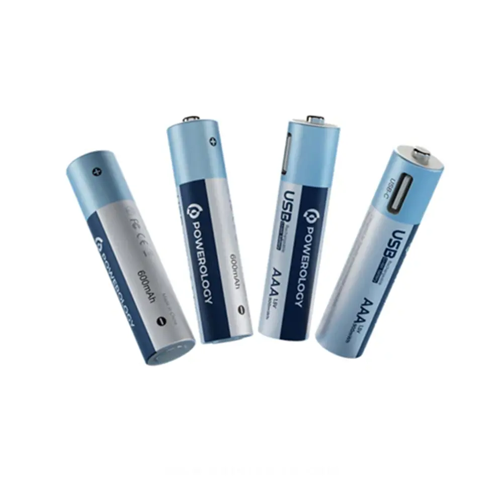 Powerology USB-C Rechargeable Lithium-Ion AAA Battery