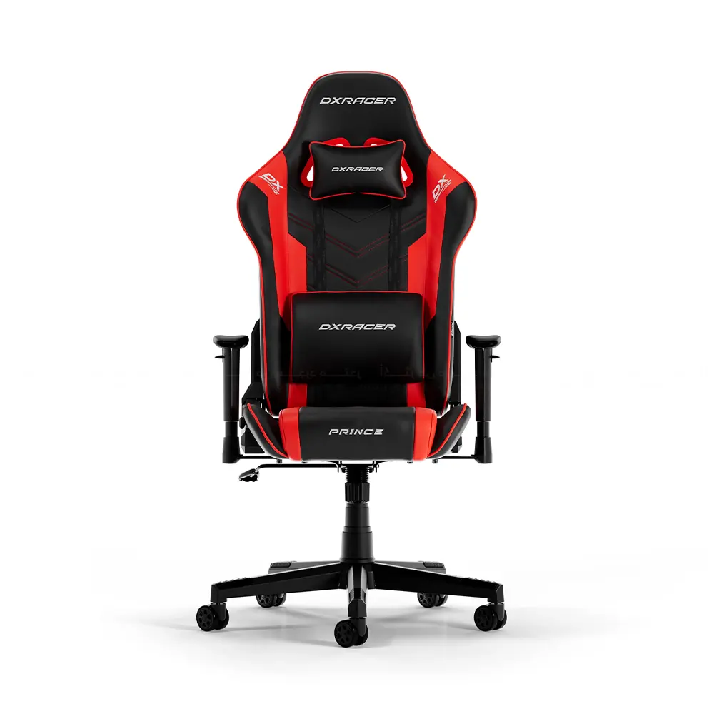 DXRacer PRINCE Series Gaming Chair - P132-NR - Black and Red