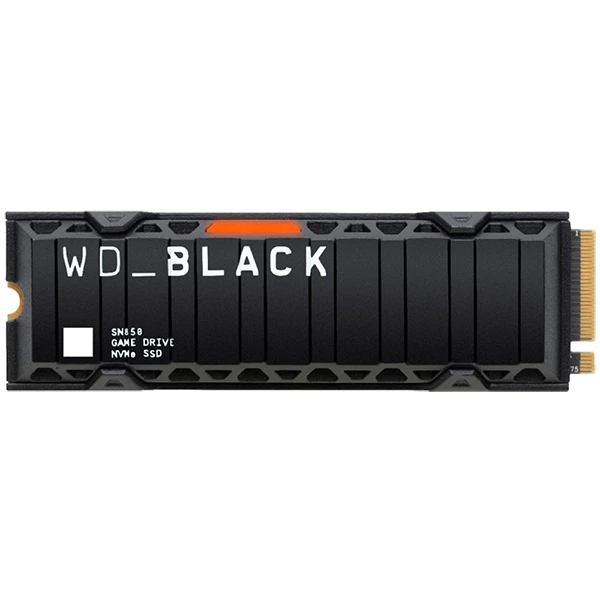 WD BLACK 2TB SN850 NVMe PCIe Gen 4 with Heatsink