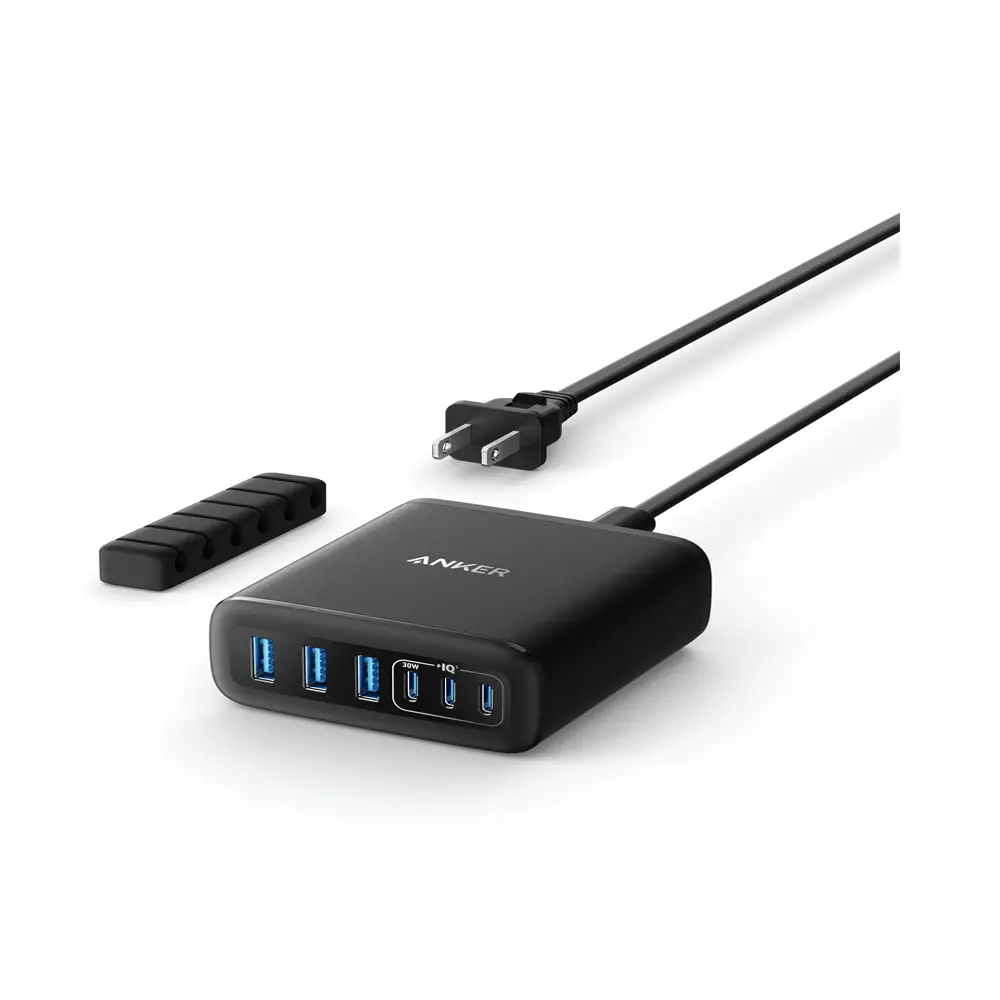 Anker 6-Ports 112W Multi-Devices GaN Desktop Charger - A2154K