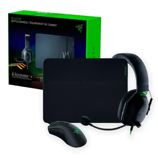 [8886419319146] RAZER Battle Bundle (DeathAdder V2 -BlackShark V2 X- Gigantus V2 M) Black