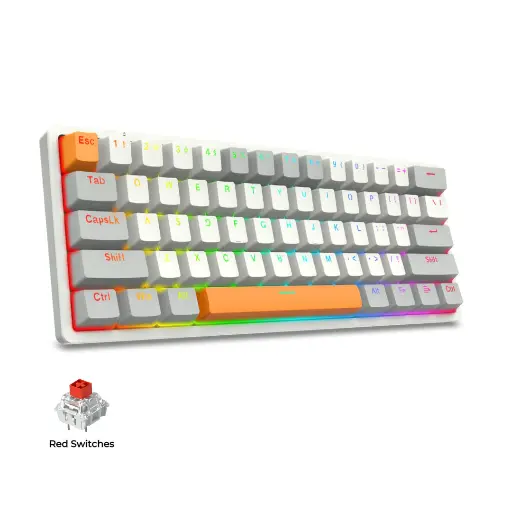 Redragon AKALI 60% Wired RGB Mechanical Keyboard - K642WGO