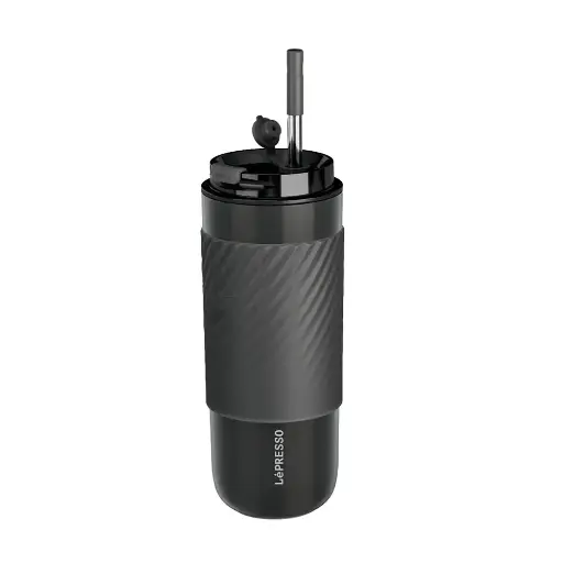 Lepresso Coffee Mug with Sleeve and Straw 520ml - LPCM520
