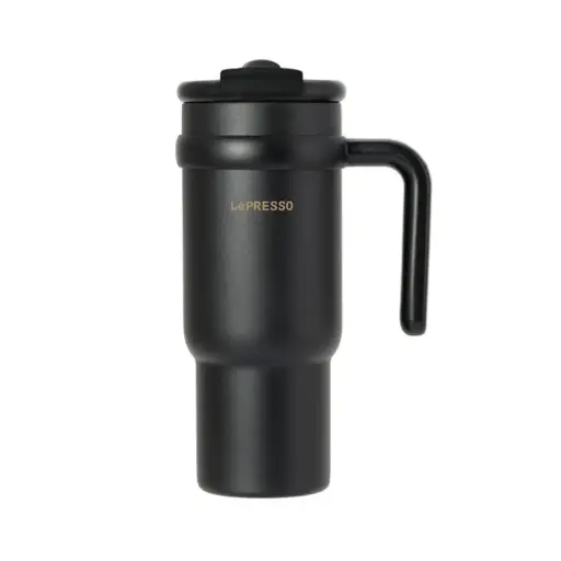 LePresso Coffee Mug with Stainless Straw 900ml